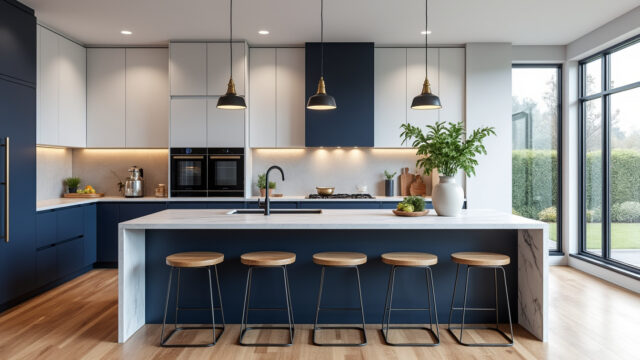Inspirez-vous : idées créatives pour des cuisines bicolores élégantes et modernes